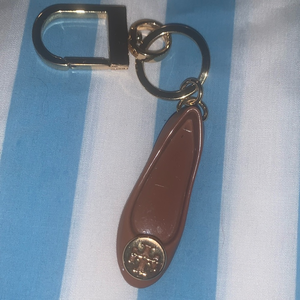 New Without Tags Tory Burch Ballet Flat Key Chain/Fob Purse Charm